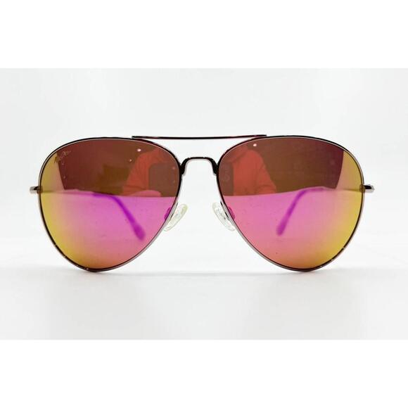 Maui Jim Mavericks Sunglasses Silver MJ264-16R 61-14-137 Mens Tortoise 7973